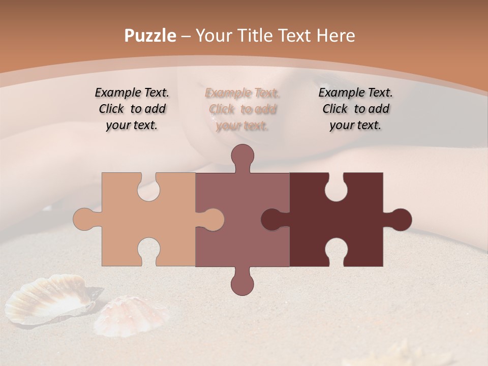 Peaceful Relax Beach PowerPoint Template