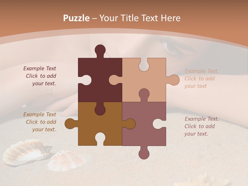 Peaceful Relax Beach PowerPoint Template