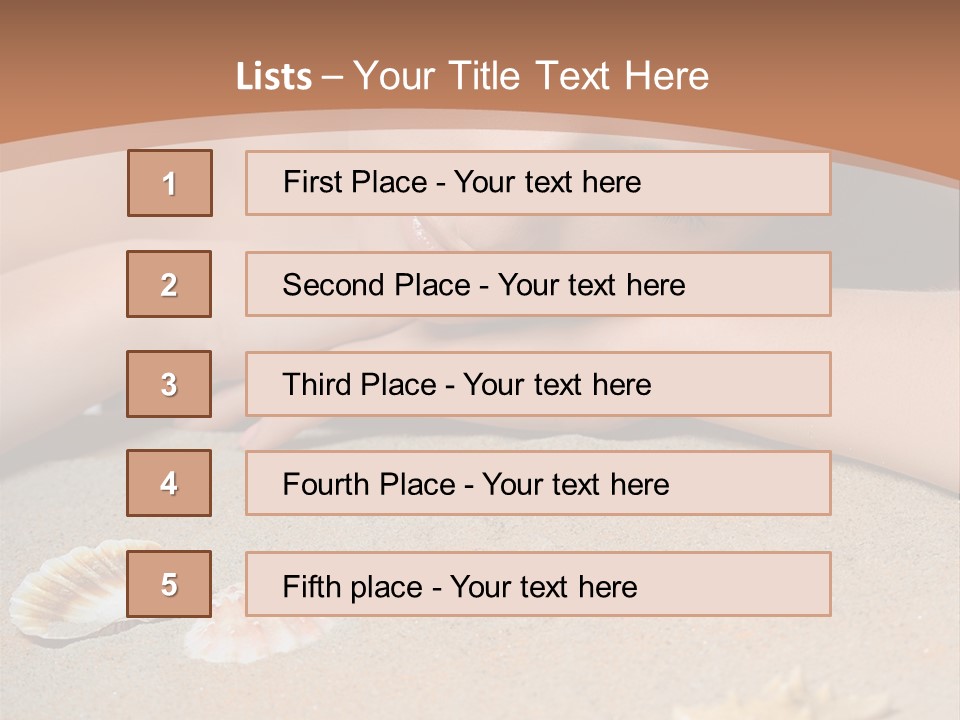 Peaceful Relax Beach PowerPoint Template