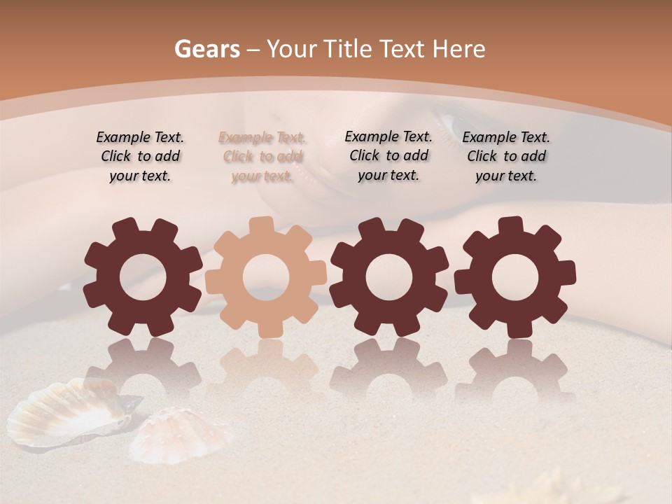 Peaceful Relax Beach PowerPoint Template