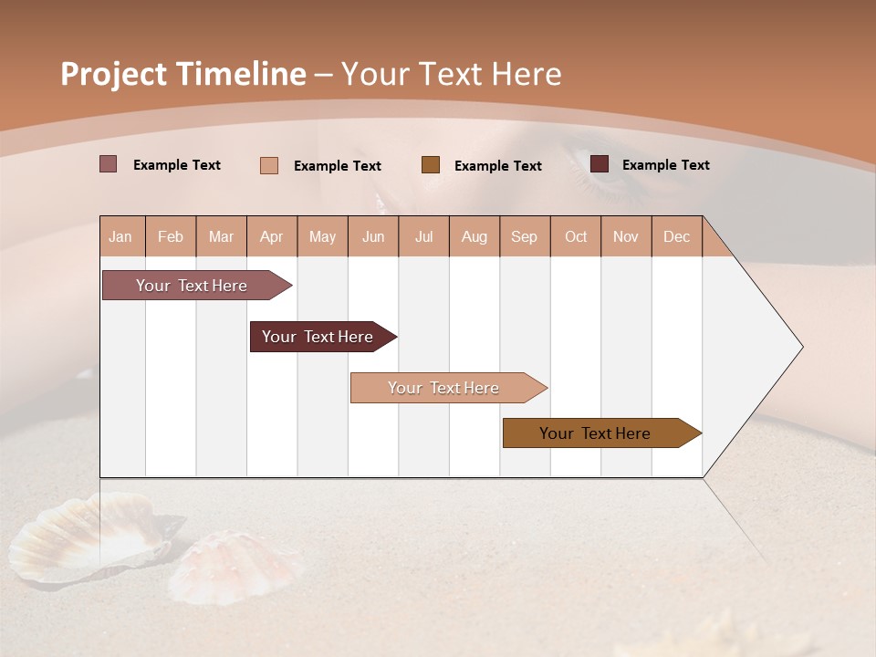 Peaceful Relax Beach PowerPoint Template