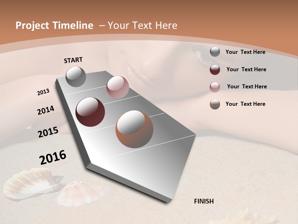 Peaceful Relax Beach PowerPoint Template