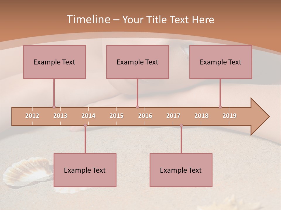 Peaceful Relax Beach PowerPoint Template