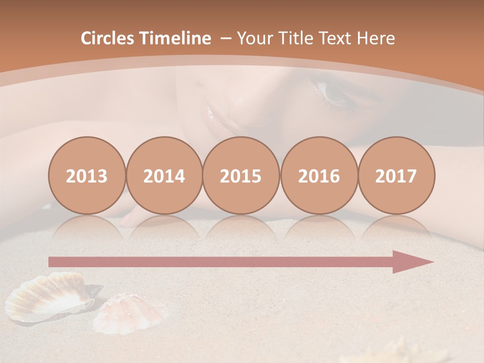 Peaceful Relax Beach PowerPoint Template