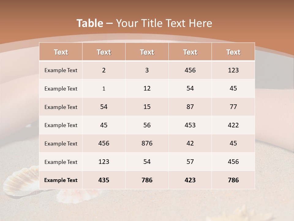 Peaceful Relax Beach PowerPoint Template