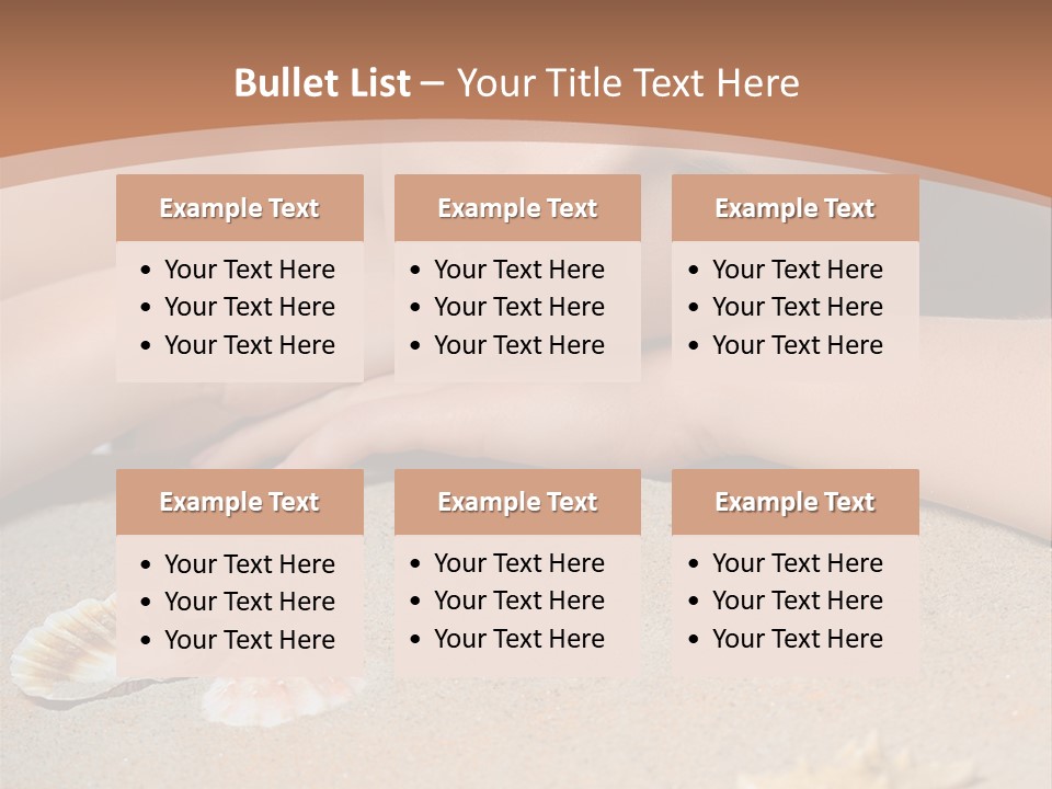 Peaceful Relax Beach PowerPoint Template