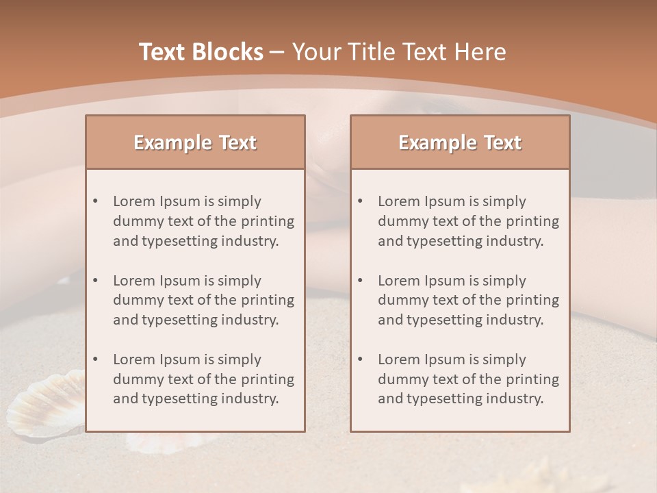 Peaceful Relax Beach PowerPoint Template