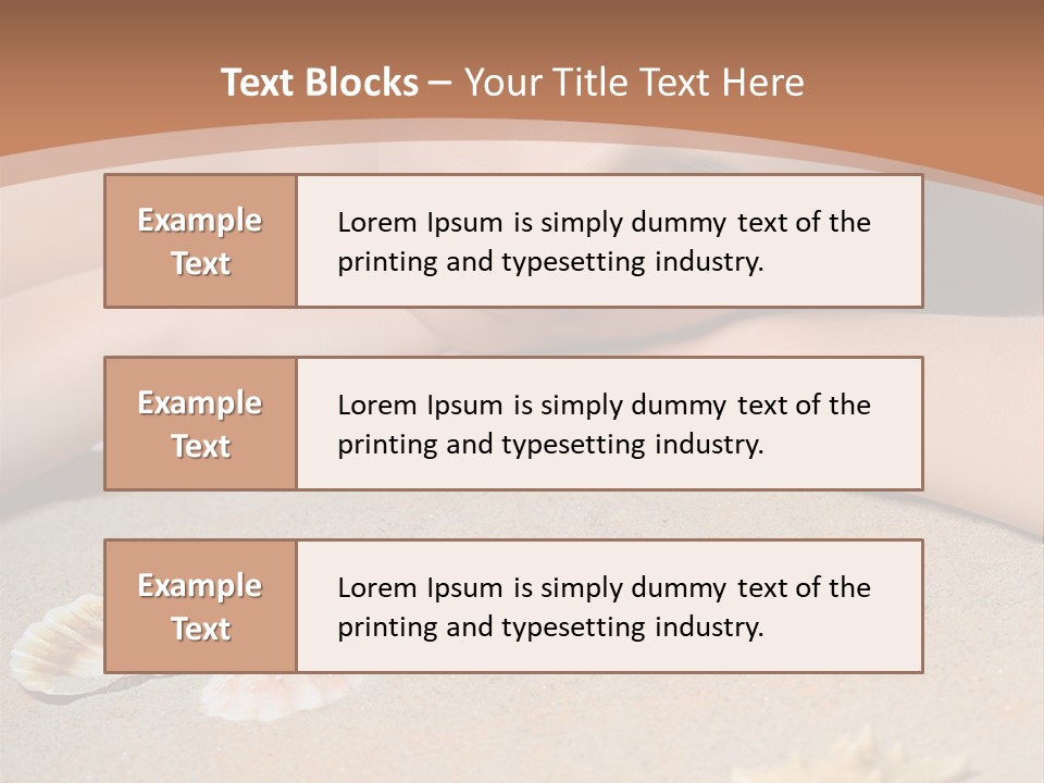 Peaceful Relax Beach PowerPoint Template