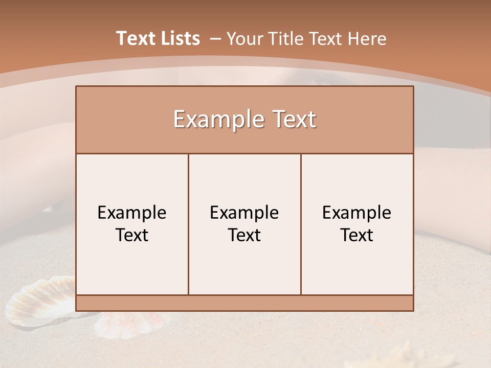 Peaceful Relax Beach PowerPoint Template
