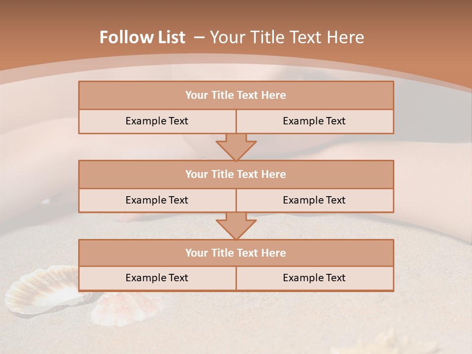Peaceful Relax Beach PowerPoint Template