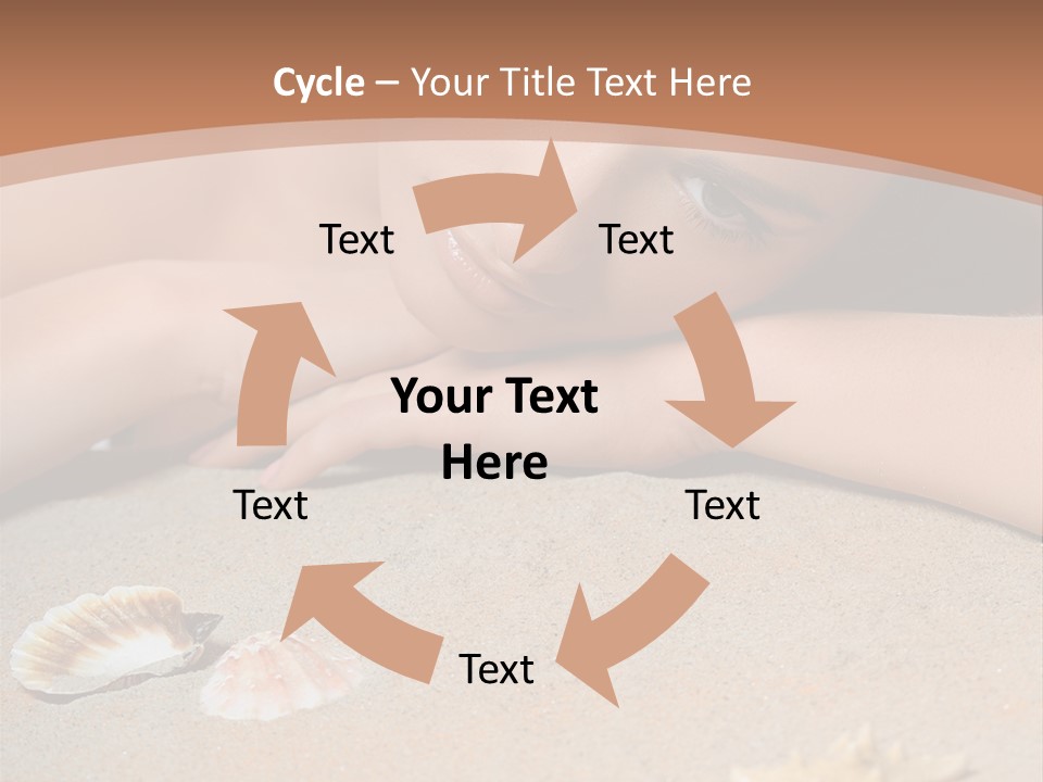 Peaceful Relax Beach PowerPoint Template