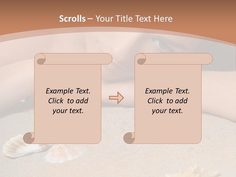 Peaceful Relax Beach PowerPoint Template