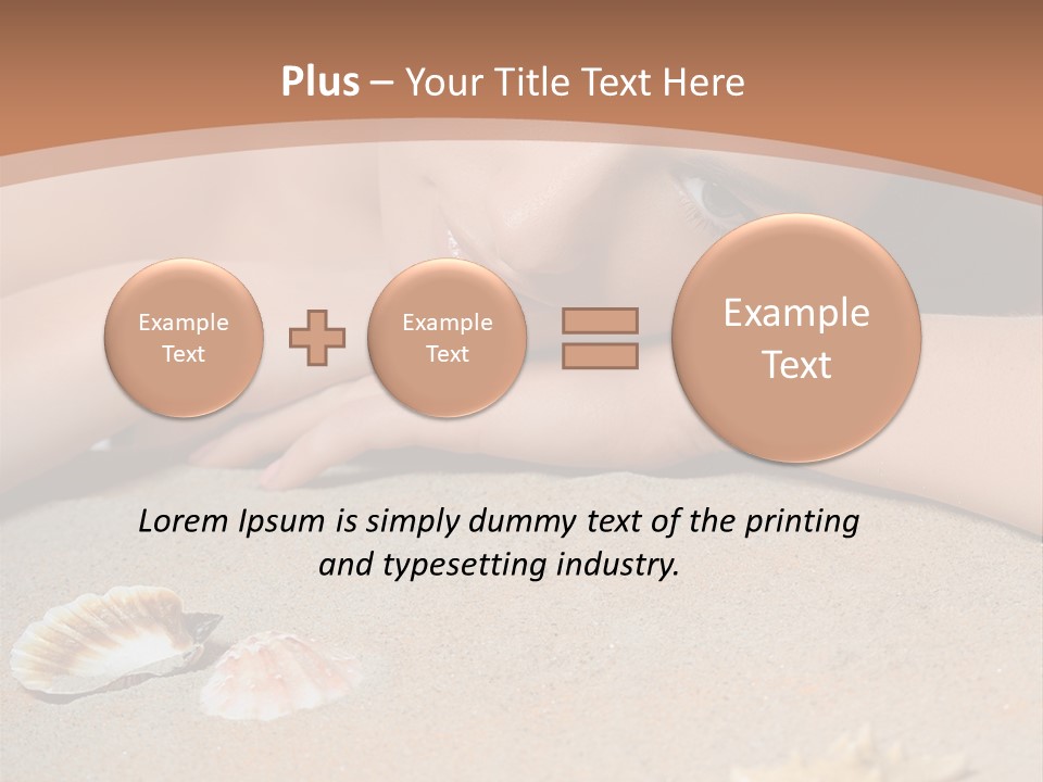 Peaceful Relax Beach PowerPoint Template