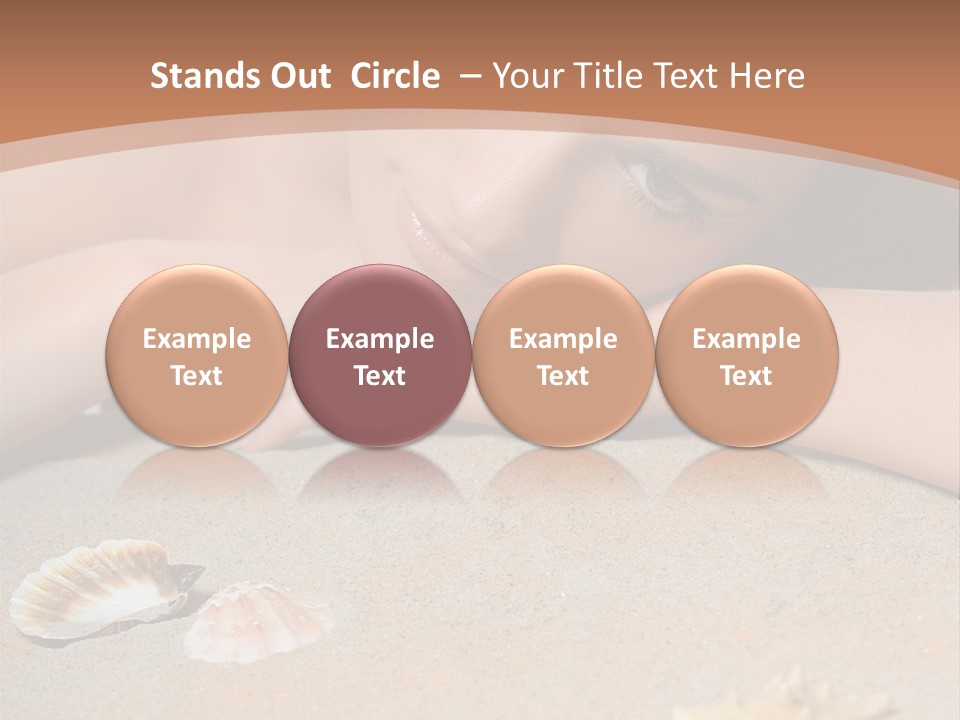 Peaceful Relax Beach PowerPoint Template