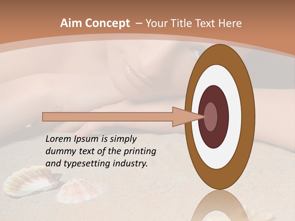 Peaceful Relax Beach PowerPoint Template