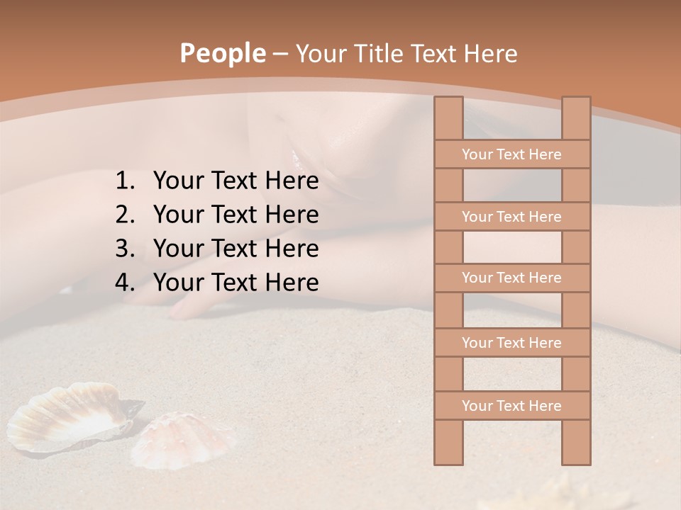 Peaceful Relax Beach PowerPoint Template