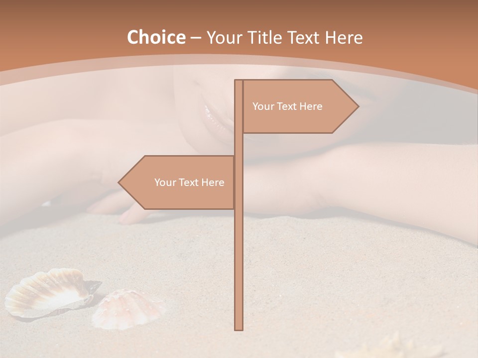 Peaceful Relax Beach PowerPoint Template
