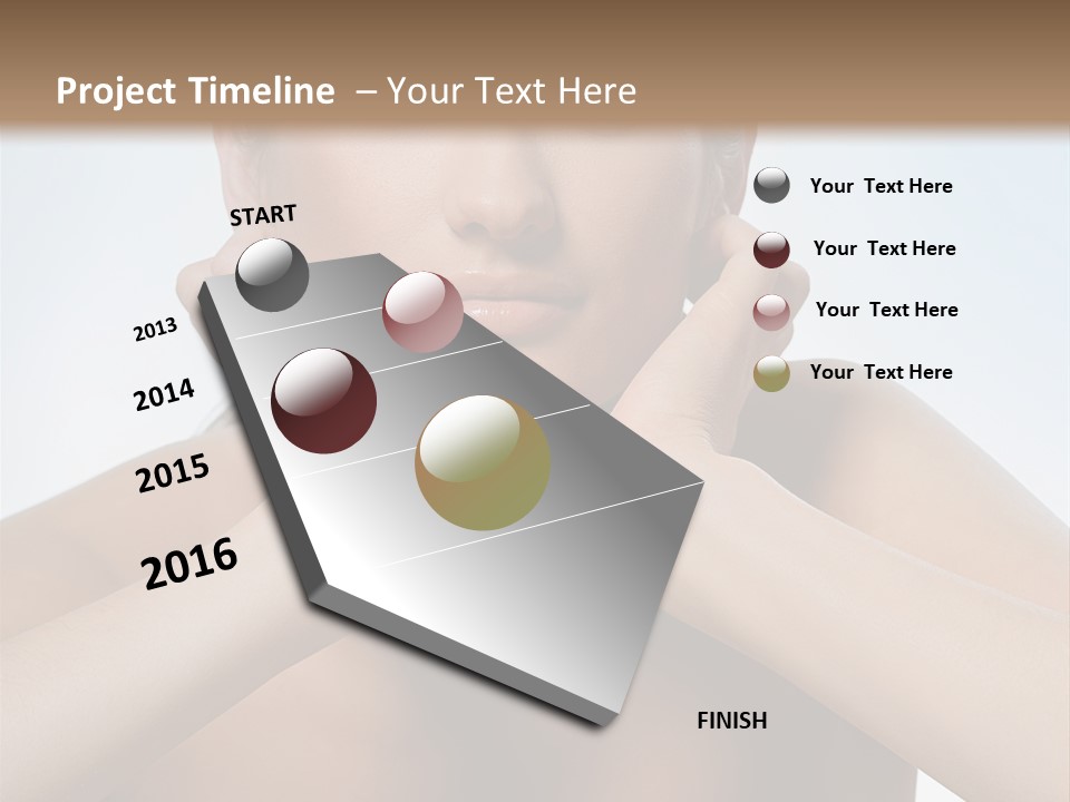 Summertime Bikini Happy PowerPoint Template