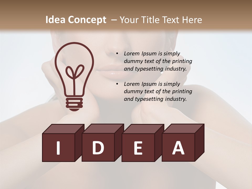 Summertime Bikini Happy PowerPoint Template