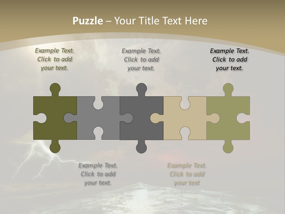 Muddy Field Horizon PowerPoint Template