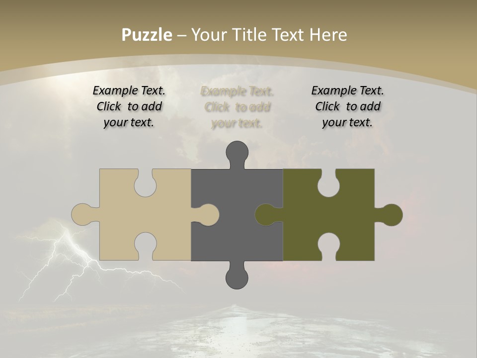 Muddy Field Horizon PowerPoint Template