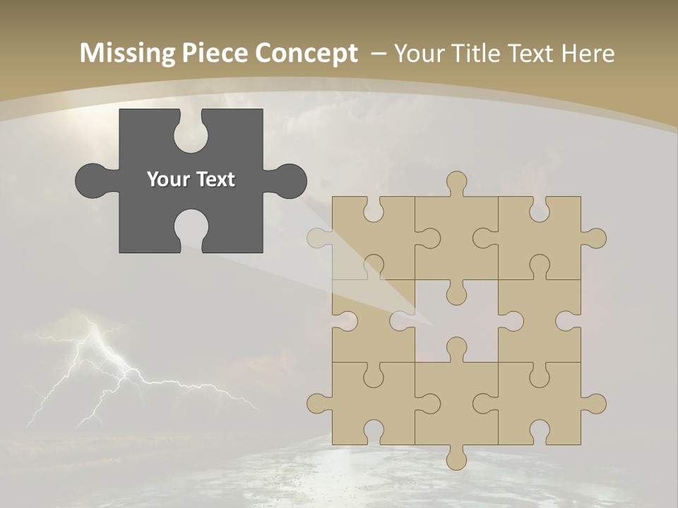 Muddy Field Horizon PowerPoint Template