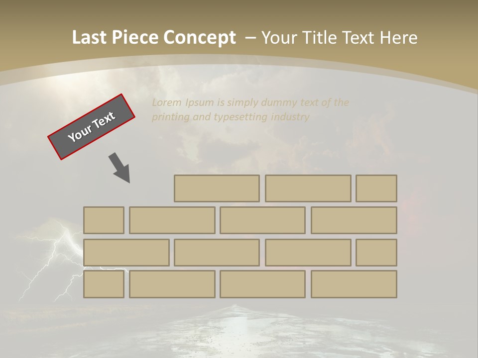 Muddy Field Horizon PowerPoint Template