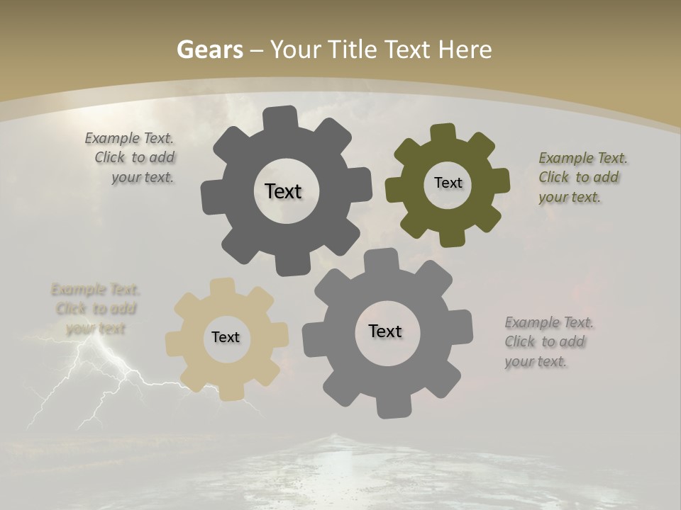 Muddy Field Horizon PowerPoint Template