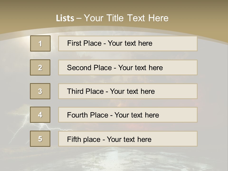 Muddy Field Horizon PowerPoint Template