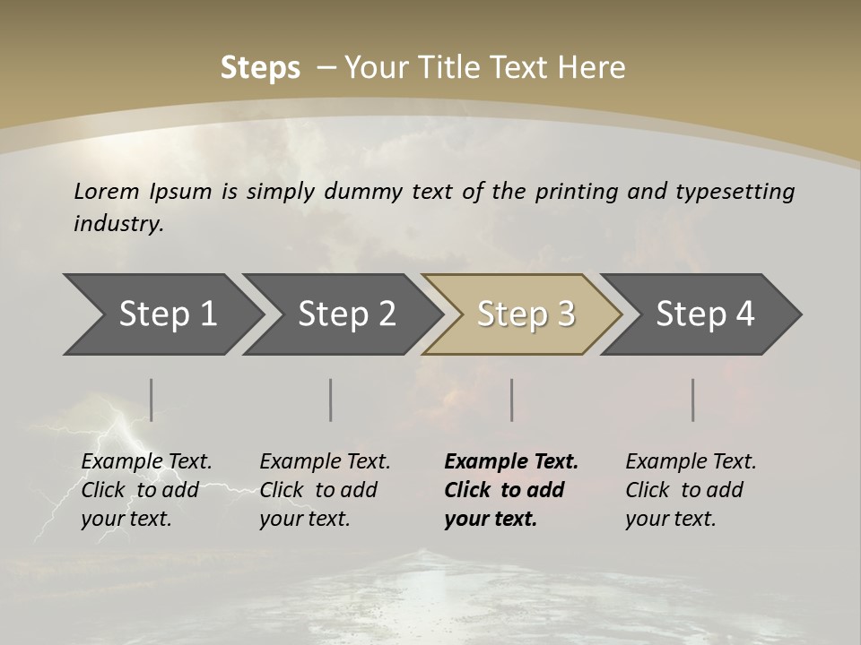 Muddy Field Horizon PowerPoint Template