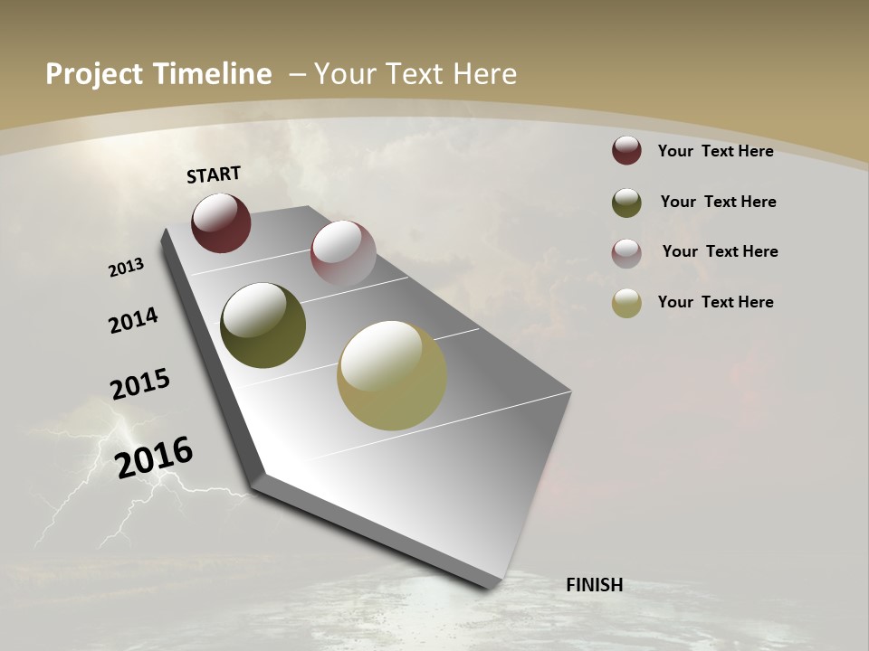 Muddy Field Horizon PowerPoint Template