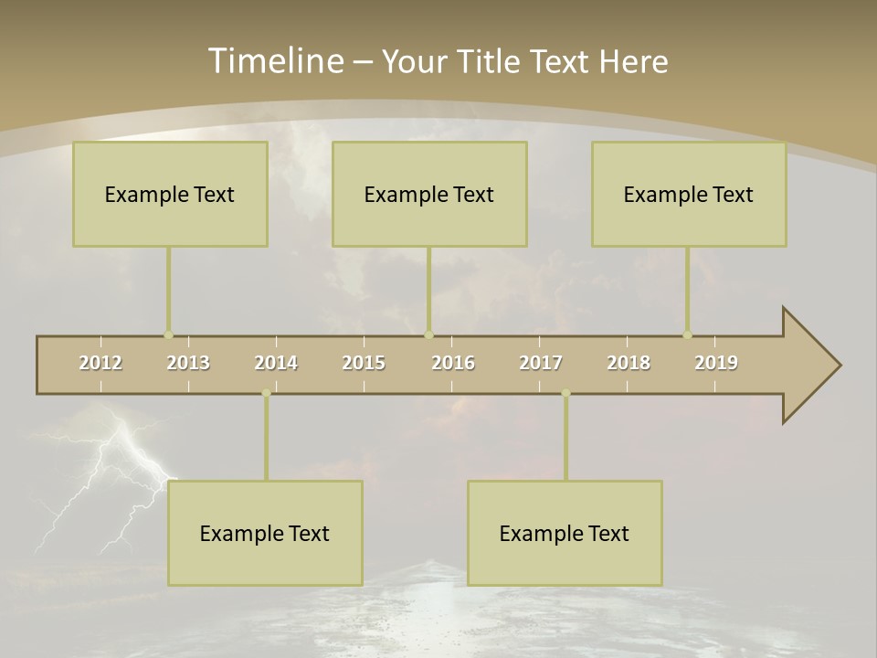 Muddy Field Horizon PowerPoint Template