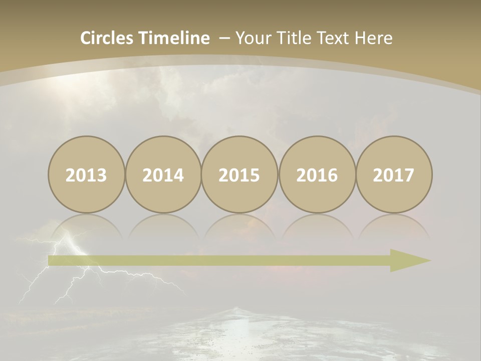 Muddy Field Horizon PowerPoint Template