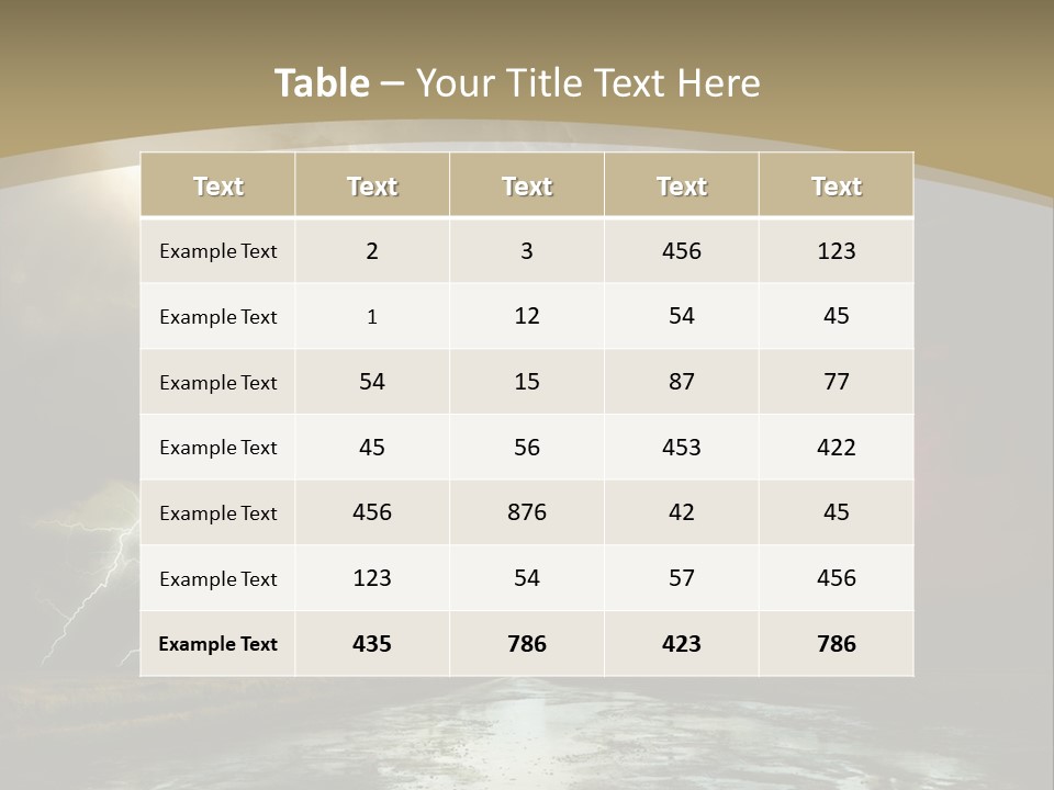 Muddy Field Horizon PowerPoint Template