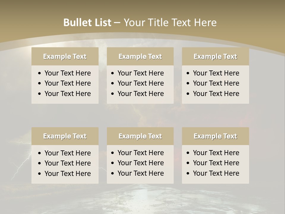 Muddy Field Horizon PowerPoint Template