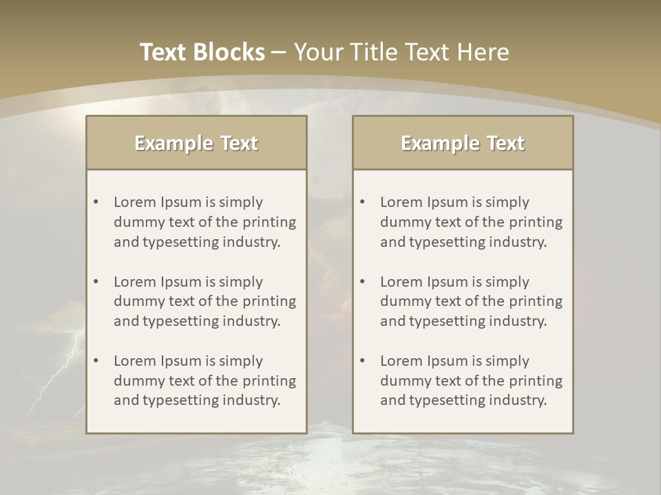 Muddy Field Horizon PowerPoint Template