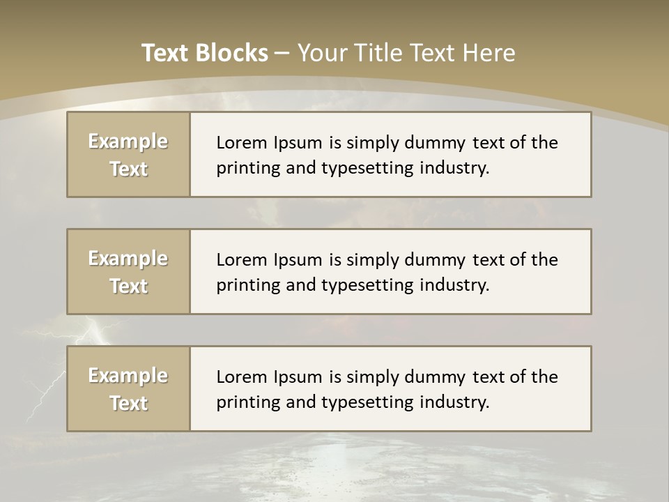 Muddy Field Horizon PowerPoint Template