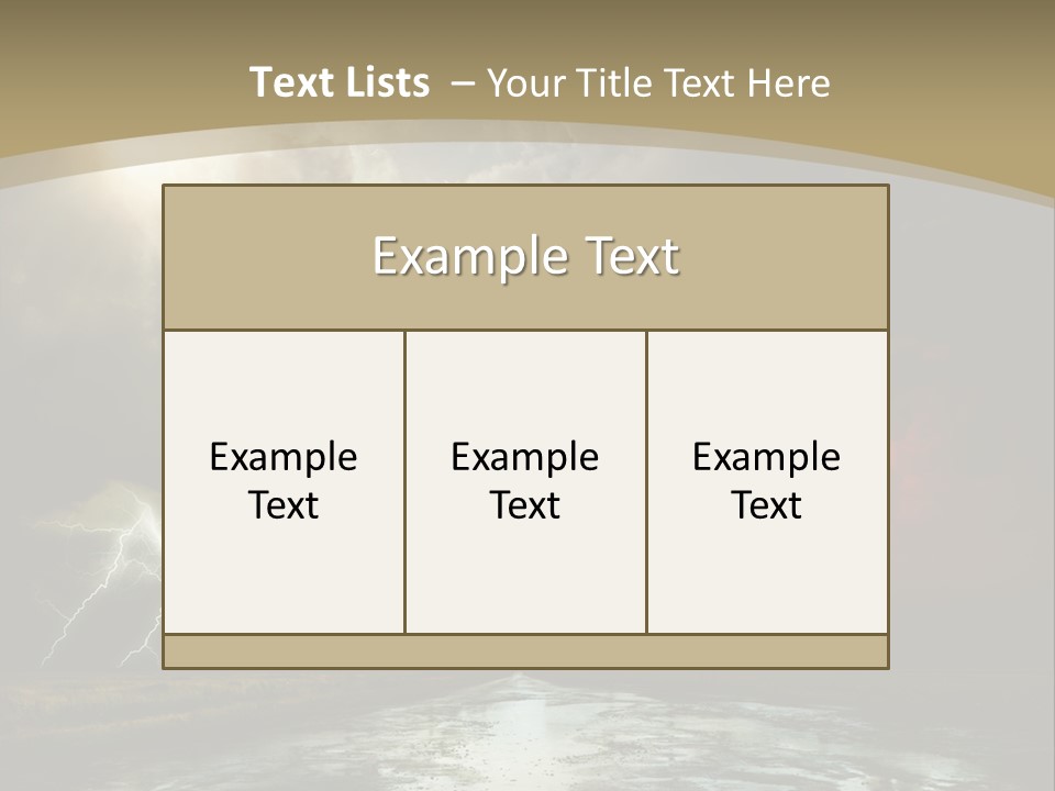 Muddy Field Horizon PowerPoint Template