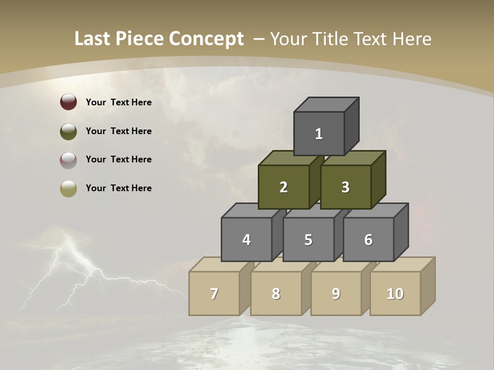 Muddy Field Horizon PowerPoint Template