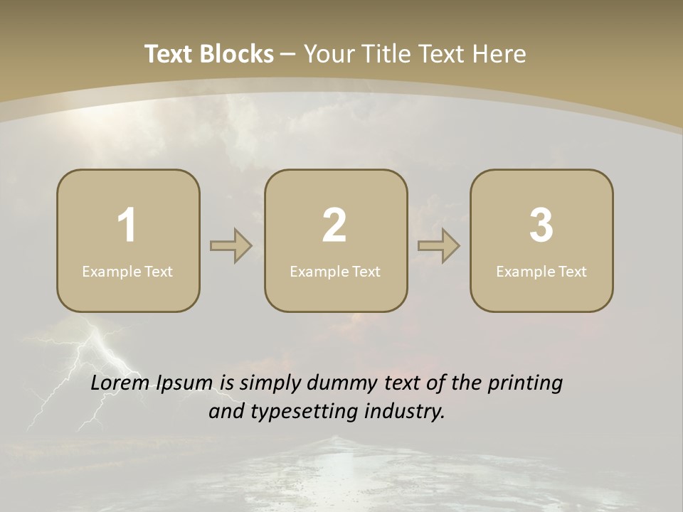 Muddy Field Horizon PowerPoint Template