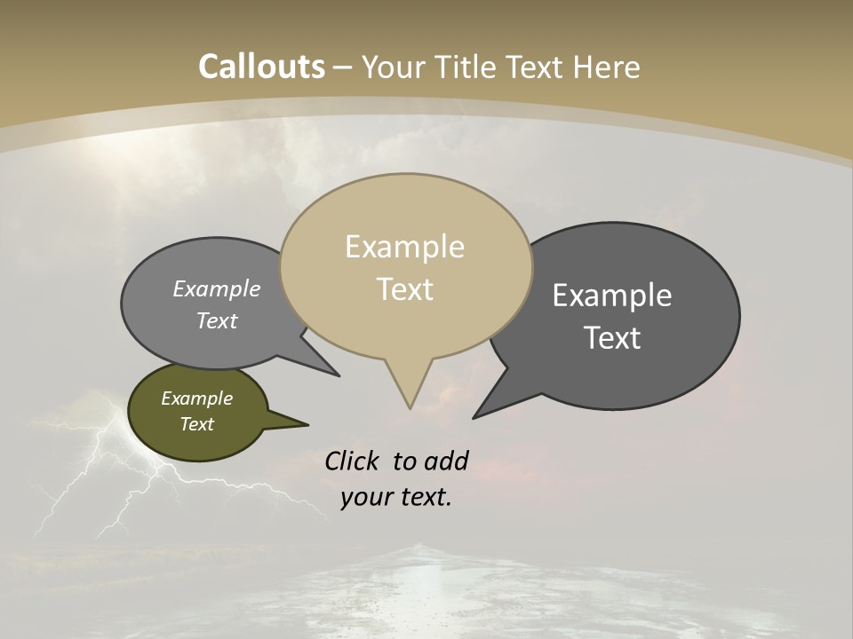 Muddy Field Horizon PowerPoint Template