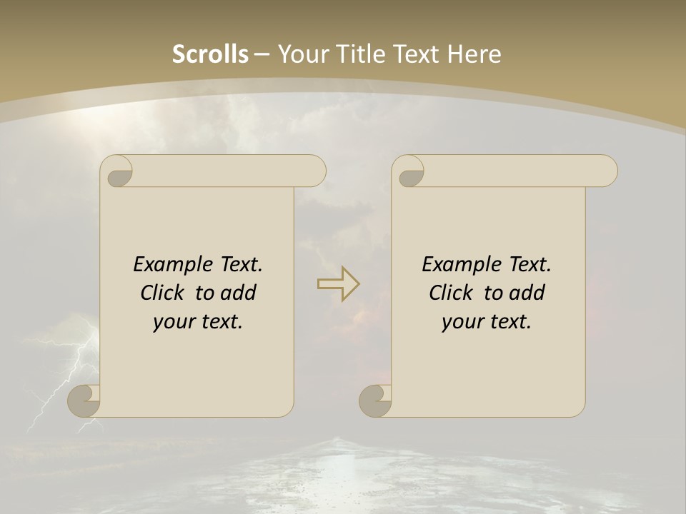 Muddy Field Horizon PowerPoint Template