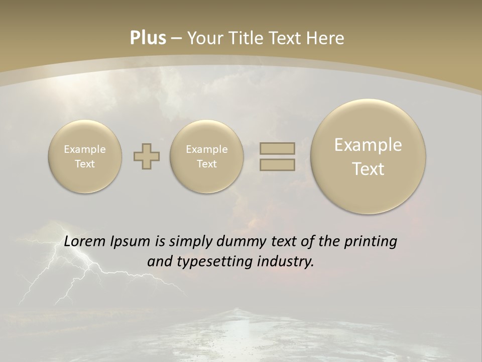 Muddy Field Horizon PowerPoint Template
