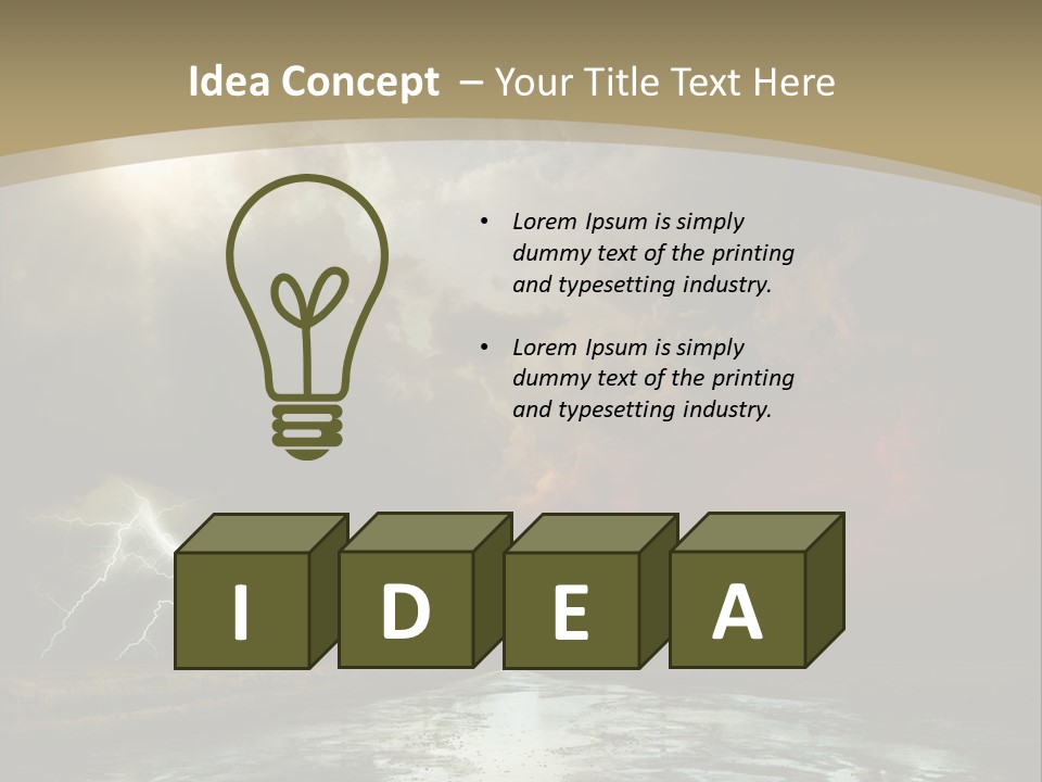 Muddy Field Horizon PowerPoint Template