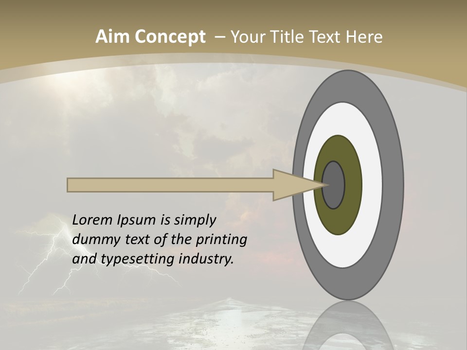 Muddy Field Horizon PowerPoint Template