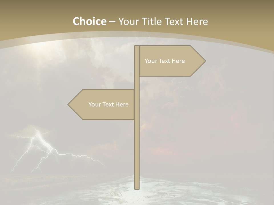 Muddy Field Horizon PowerPoint Template