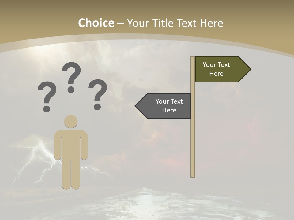 Muddy Field Horizon PowerPoint Template