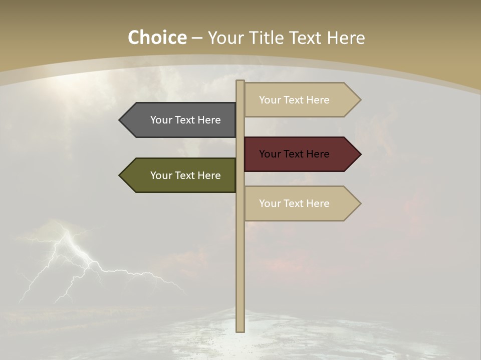 Muddy Field Horizon PowerPoint Template