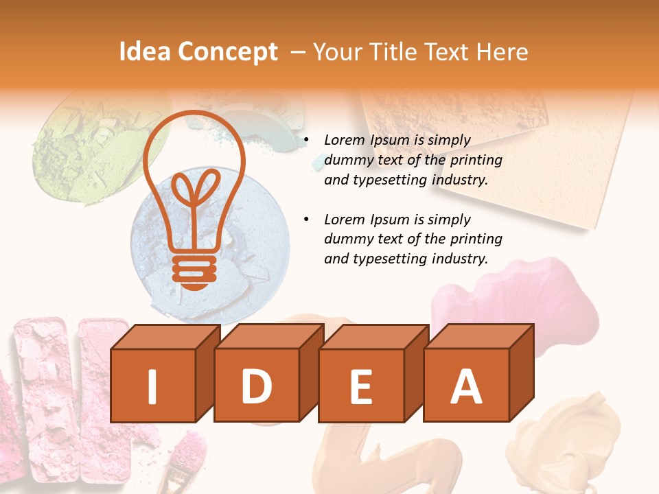 Foundation Makeup Cosmetics PowerPoint Template