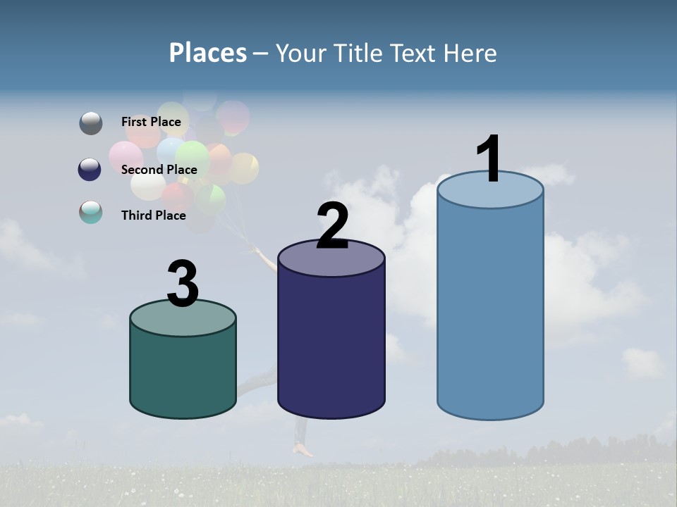 Balloons Spring Green PowerPoint Template